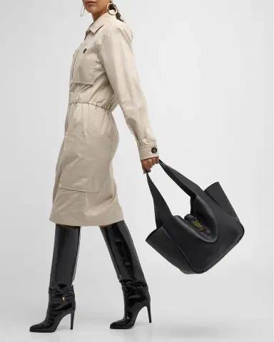 Saint Laurent Le 5 À 7 Bea YSL Tote Bag in Deer Leather | Thumbnail 2 Saint Laurent Le 5 À 7 Bea YSL Tote Bag in Deer Leather | Thumbnail 2