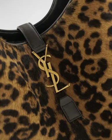 Saint Laurent Le 5 À 7 Bea YSL Leopard-Print Tote Bag in Calf Hair & Leather | Thumbnail 5 Saint Laurent Le 5 À 7 Bea YSL Leopard-Print Tote Bag in Calf Hair & Leather | Thumbnail 5
