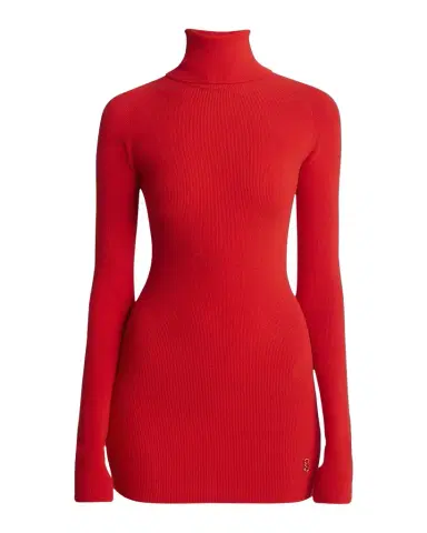 Proenza Schouler Fox Rib-Knit Matte Viscose Turtleneck Top | Thumbnail 1
