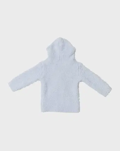 Barefoot Dreams Kid 's CozyChic Textured Hoodie, Size 3M-24M | Thumbnail 2