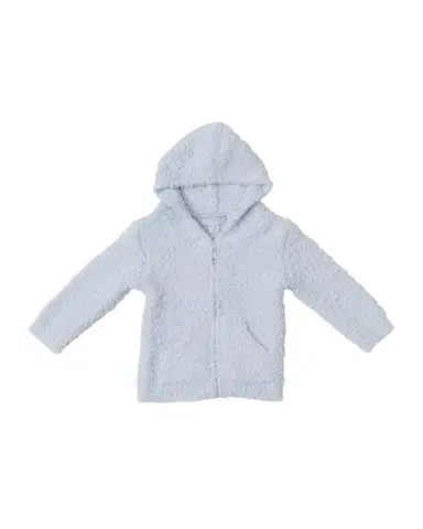 Barefoot Dreams Kid 's CozyChic Textured Hoodie, Size 3M-24M | Thumbnail 1