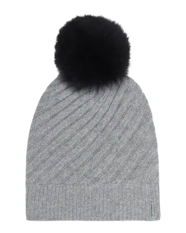 Gorski Select Cashmere Beanie with Lamb Shearling Pom | Thumbnail 1
