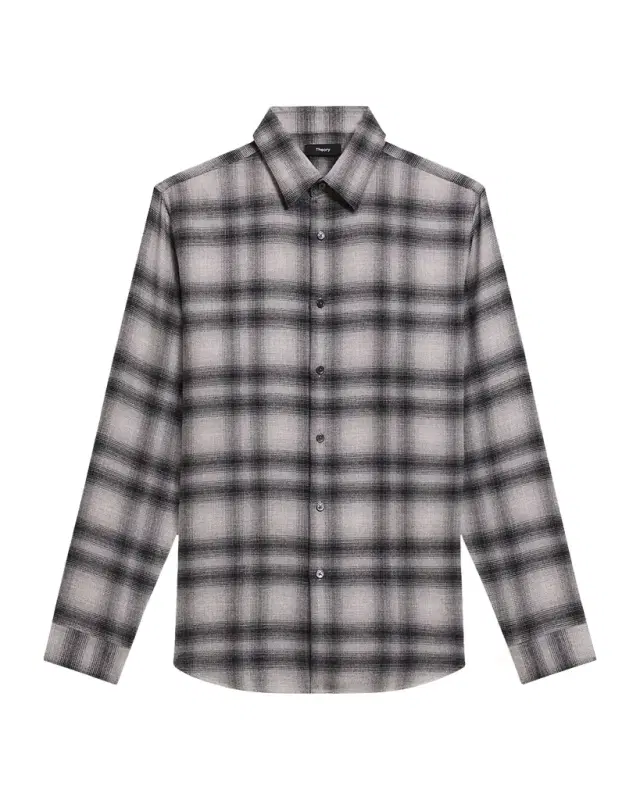 Theory Men 's Irving Soft Plaid Sport Shirt