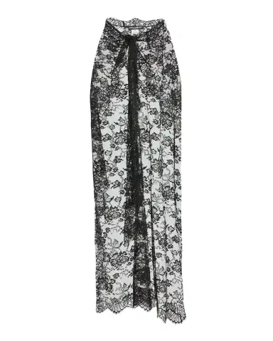 Dolce & Gabbana Chantilly Lace Scallop Maxi Skirt | Thumbnail 1