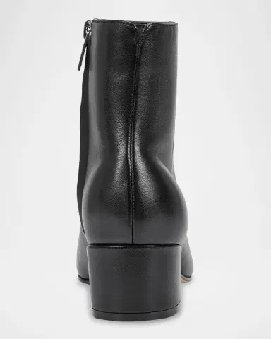 Marc Fisher LTD Leonna Leather Block-Heel Ankle Booties | Thumbnail 3 Marc Fisher LTD Leonna Leather Block-Heel Ankle Booties | Thumbnail 3