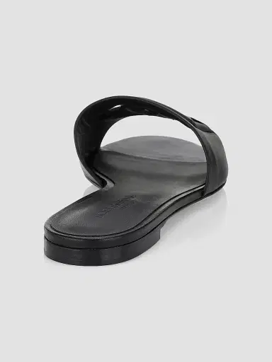 Dolce & Gabbana Women's DG Interlocked Leather Sandals | Thumbnail 3