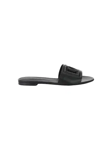 Dolce & Gabbana Women's DG Interlocked Leather Sandals | Thumbnail 1