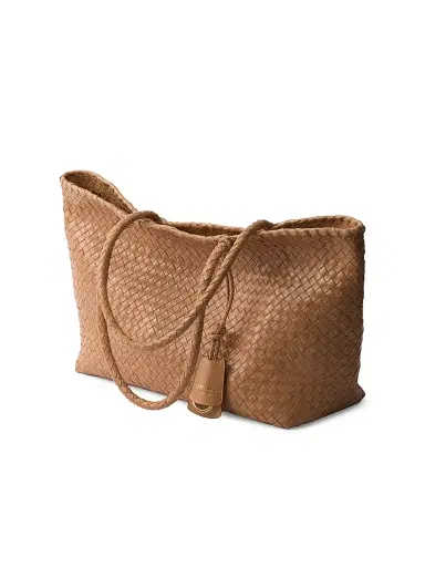 Prada Women's Large Leather Tote Bag - Beige Khaki | Thumbnail 4