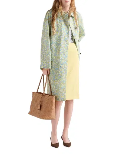 Prada Women's Large Leather Tote Bag - Beige Khaki | Thumbnail 1