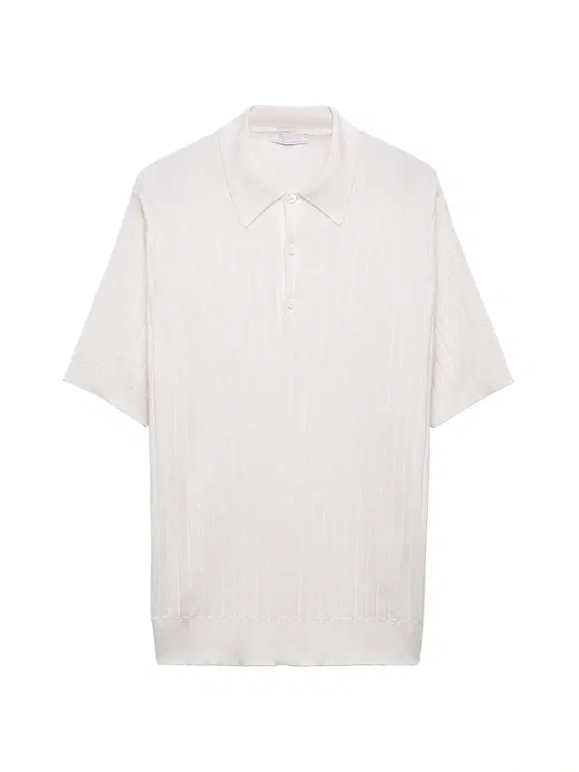 Prada Men's Cashmere and Silk Polo Shirt - White