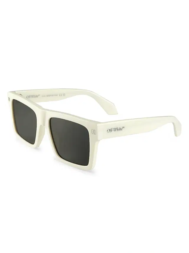 Off-White Men's 54MM Lawton Sunglasses - White Dark Grey