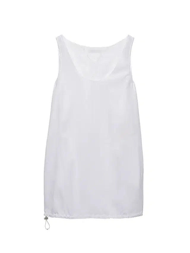 Women's Reversible Cotton Jersey and Re-Nylon Mini-Dress - White