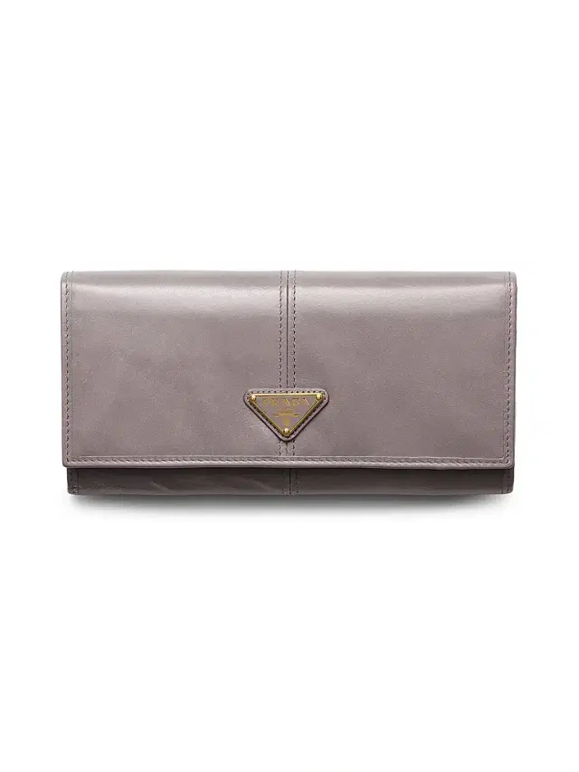 Prada Women's  Leather Wallet - Grey