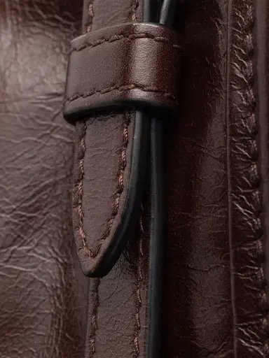 Prada Women's Bonnie Leather Mini Shoulder Bag - Brown | Thumbnail 5 Prada Women's Bonnie Leather Mini Shoulder Bag - Brown | Thumbnail 5