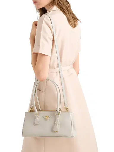 Prada Women's Galleria Medium Saffiano Leather Top Handle Bag - Beige Khaki | Thumbnail 2
