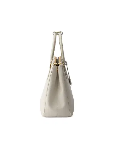 Prada Women's Large Galleria Saffiano Leather Top Handle Bag - Off White | Thumbnail 4 Prada Women's Large Galleria Saffiano Leather Top Handle Bag - Off White | Thumbnail 4