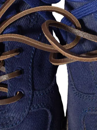 Miu Miu Women's Gymnasium Gabardine Sneakers - Blue - Size 7 | Thumbnail 3