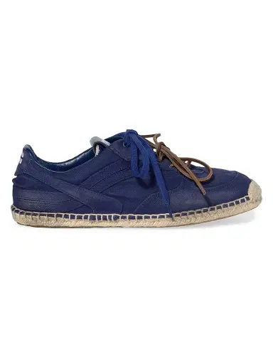 Miu Miu Women's Gymnasium Gabardine Sneakers - Blue - Size 7 | Thumbnail 1
