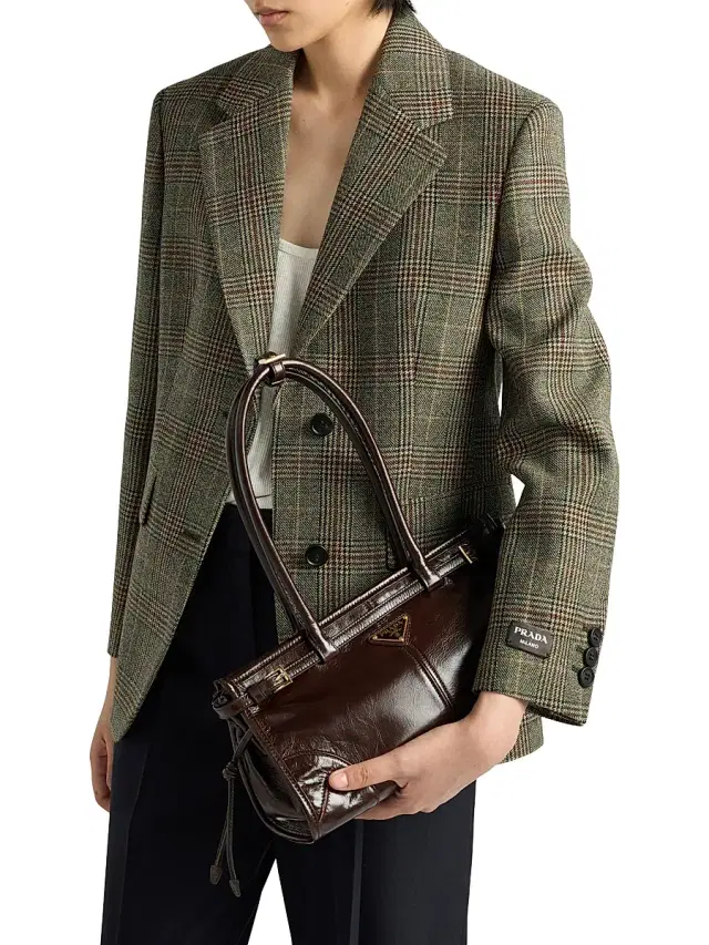 Women's Bonnie  Leather Top Handle Bag - Brown