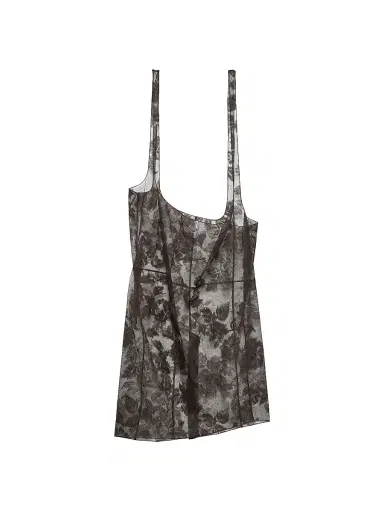 Prada Women's Chantilly Lace Midi-Skirt with Suspender Straps | Thumbnail 1