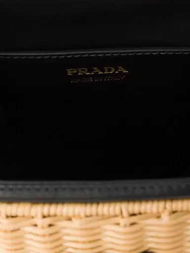 Prada Women's Wicker and Leather Bucket Bag | Thumbnail 8