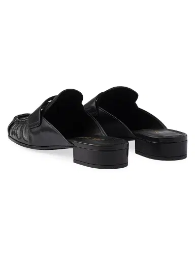 Prada Women's Leather Mules - Black | Thumbnail 3