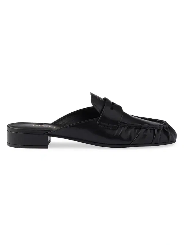 Prada Women's Leather Mules - Black