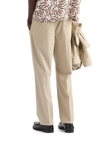 Prada Men's Cotton Pants - Beige Khaki - Size 32 | Thumbnail 4