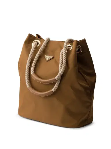 Prada Women's Mariner Large Re-Nylon Bucket Bag - Brown | Thumbnail 2