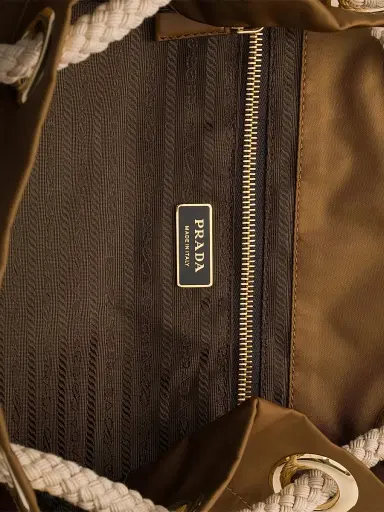Prada Women's Mariner Large Re-Nylon Bucket Bag - Brown | Thumbnail 5