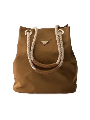 Prada Women's Mariner Large Re-Nylon Bucket Bag - Brown | Thumbnail 1