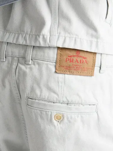 Prada Men's Regular Bleached Denim Jeans - Grey - Size 32 | Thumbnail 6