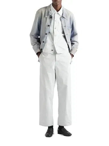 Prada Men's Regular Bleached Denim Jeans - Grey - Size 32 | Thumbnail 7