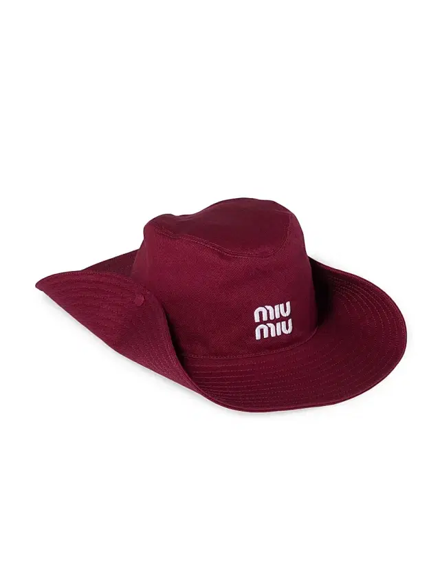 Women's Drill Cowboy Hat - Dark Red