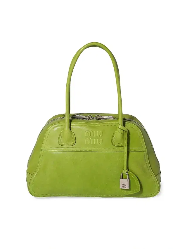Miu Miu Women's Vivant Leather Top Handle Bag - Green
