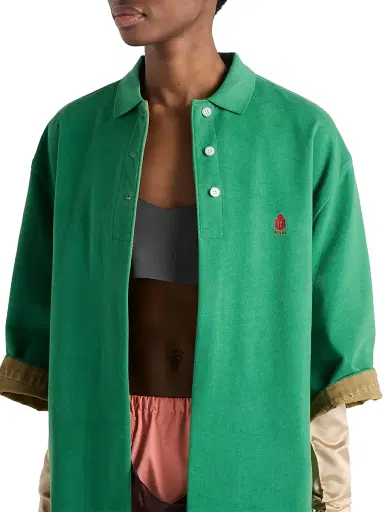 Prada Women's Old Piqué Blouson Jacket | Thumbnail 2