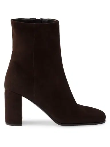 Prada Women's Suede Booties - Brown | Thumbnail 1