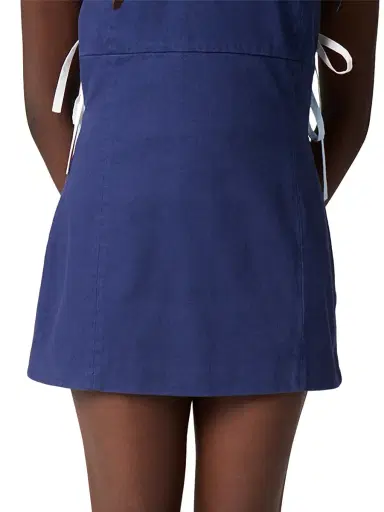 Miu Miu Women's Garment-Dyed Gabardine Mini-Dress | Thumbnail 6