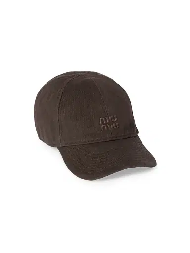 Miu Miu Women's Drill Baseball Cap - Brown | Thumbnail 1