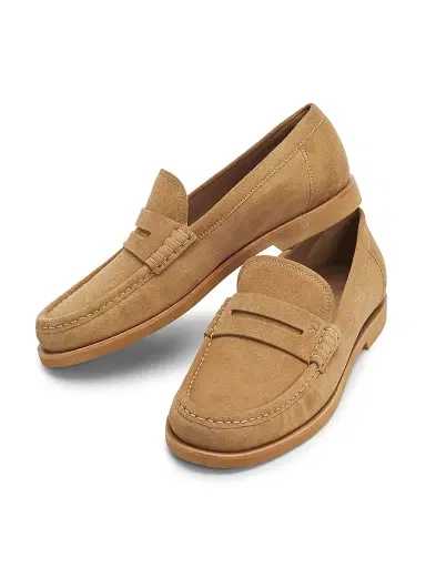 Gianvito Rossi Men's Suede Penny Loafers | Thumbnail 2 Gianvito Rossi Men's Suede Penny Loafers | Thumbnail 2