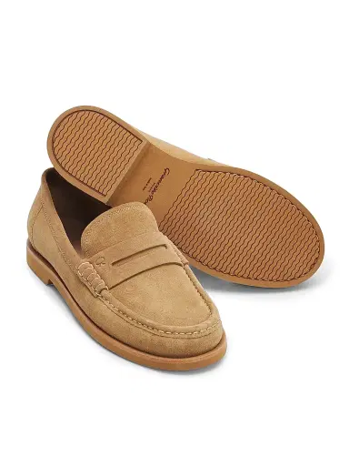 Gianvito Rossi Men's Suede Penny Loafers | Thumbnail 6 Gianvito Rossi Men's Suede Penny Loafers | Thumbnail 6