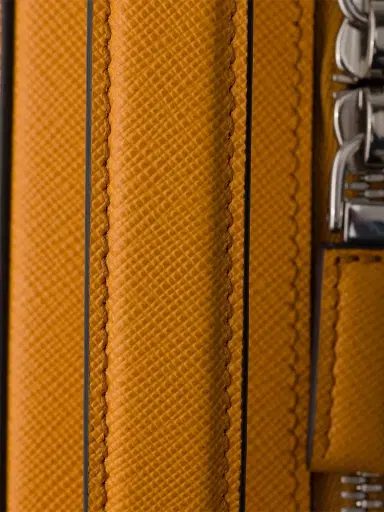Prada Men's Brique Saffiano Leather Bag - Orange | Thumbnail 5