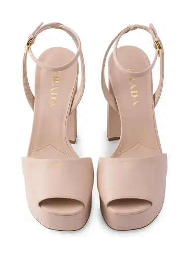 Prada Women's Nappa Leather Platform Sandals | Thumbnail 4 Prada Women's Nappa Leather Platform Sandals | Thumbnail 4