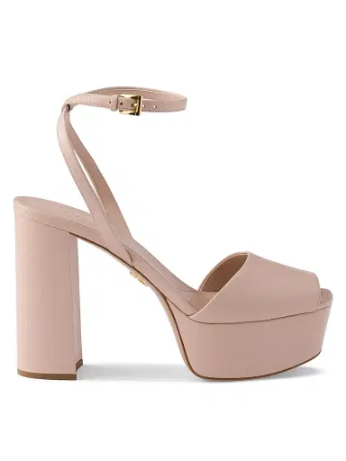 Prada Women's Nappa Leather Platform Sandals | Thumbnail 1 Prada Women's Nappa Leather Platform Sandals | Thumbnail 1