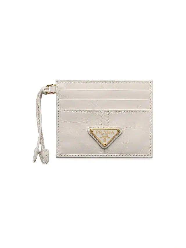 Prada Women's Leather Card Holder - White