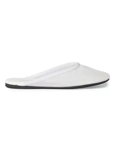 Miu Miu Women's Mesh Fabric Slippers - White | Thumbnail 1