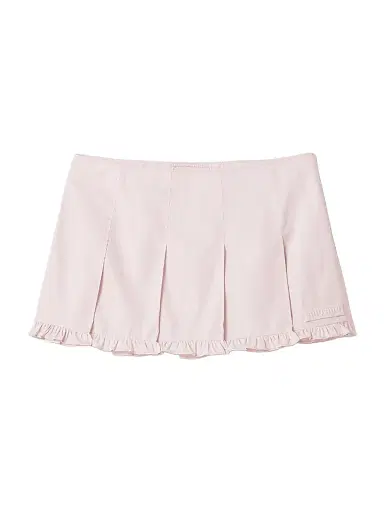 Miu Miu Women's Poplin Pleated Miniskirt - Pink - Size 8 | Thumbnail 1 Miu Miu Women's Poplin Pleated Miniskirt - Pink - Size 8 | Thumbnail 1