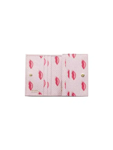 Prada Women's Small Saffiano Leather Wallet - Pink | Thumbnail 2 Prada Women's Small Saffiano Leather Wallet - Pink | Thumbnail 2