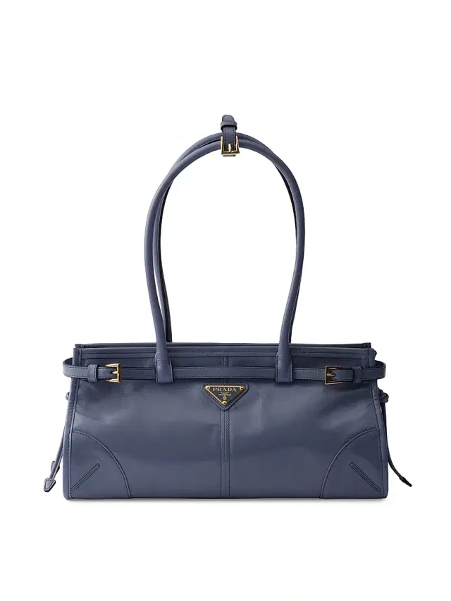 Women's Bonnie  Leather Top Handle Bag - Blue