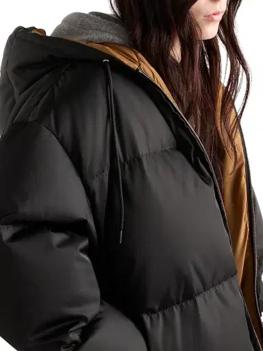 Prada Women's Nylon Down Jacket - Black - Size 6 | Thumbnail 5